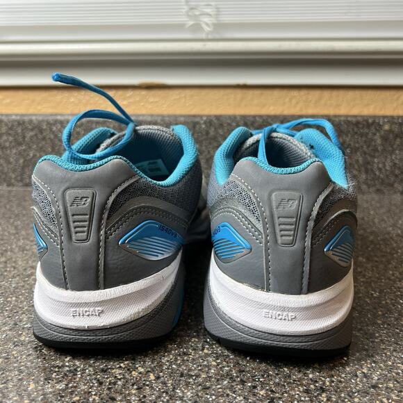 New Balance 1540v3 Shoes Womens 8 2E Wide Silver Gray Polaris Blue Daily Rollbar - Picture 9 of 13